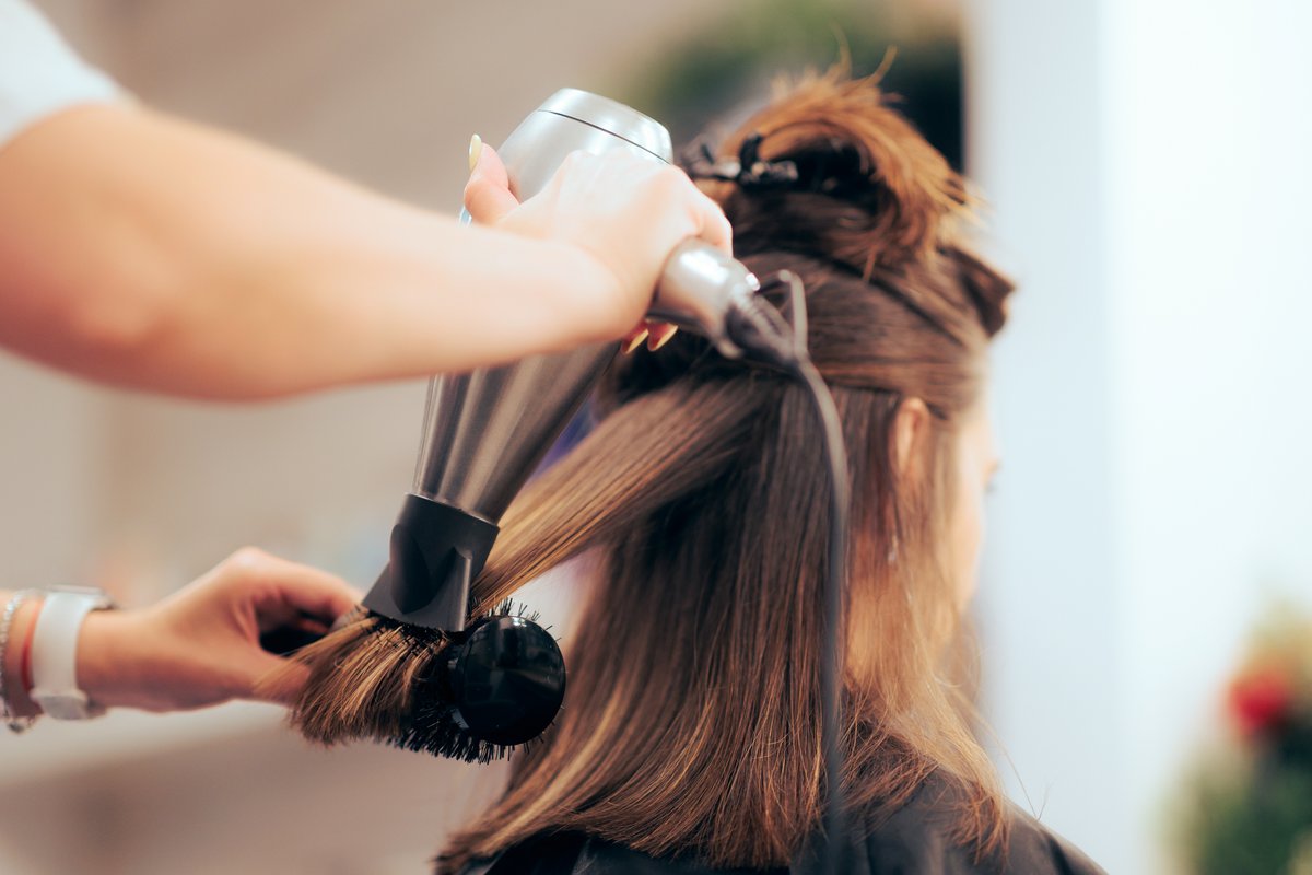 Hair color work in progress at Lush Atelier